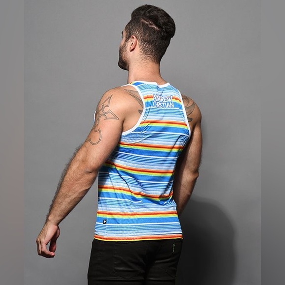 Stripe Mesh Tank - Picture 7 of 7
